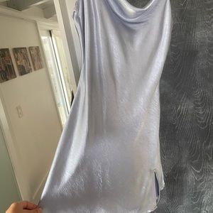 Baby blue mini slip dress
